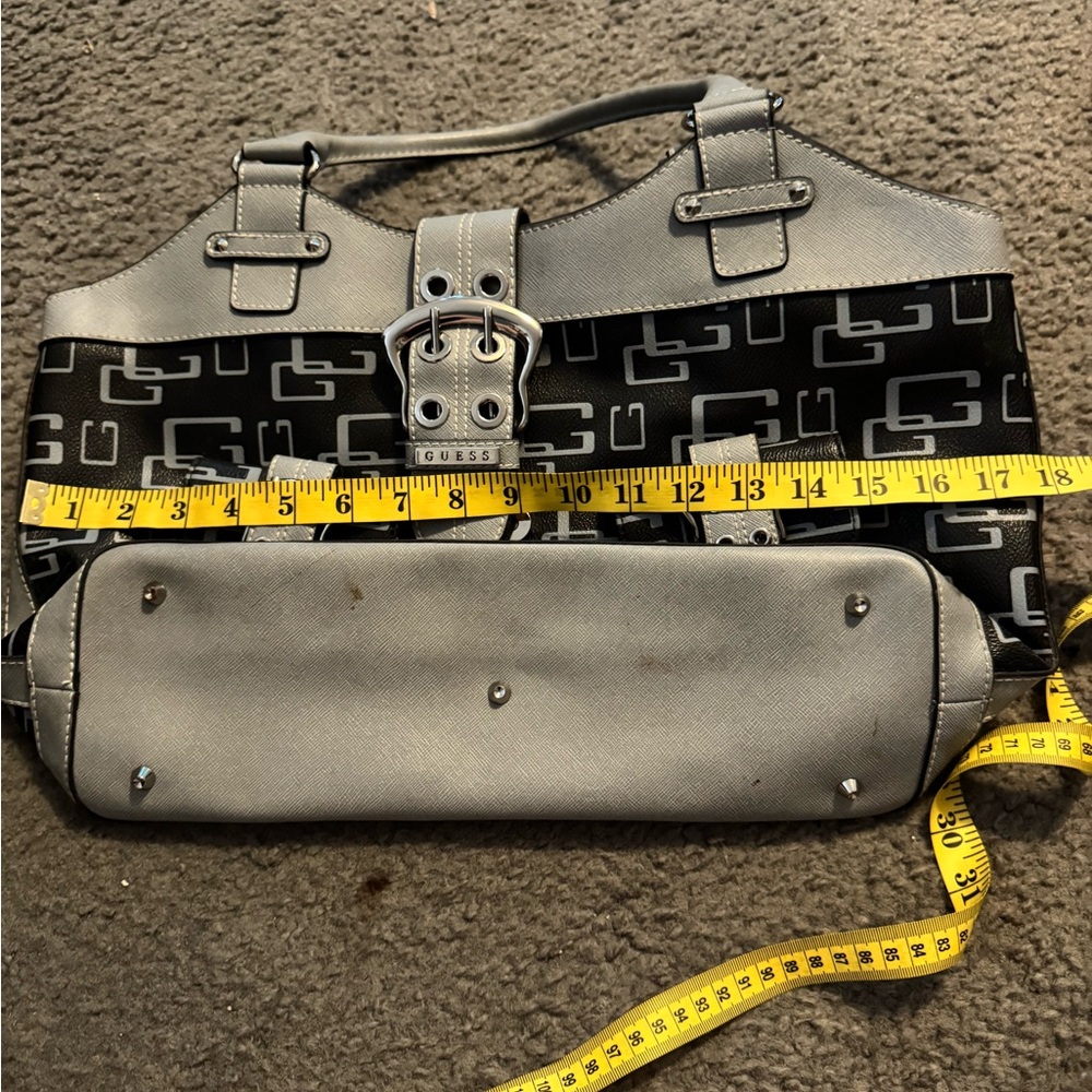 Guess Monochrome Logo Handbag